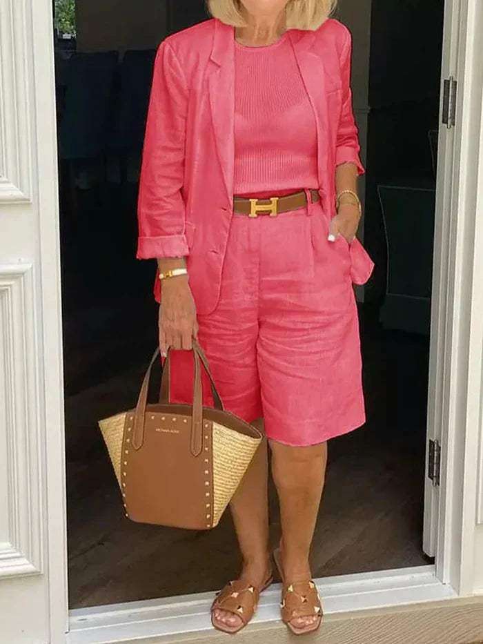 AS | Elegantní sako a šortky - Stylové - Ideální pro teplé dny