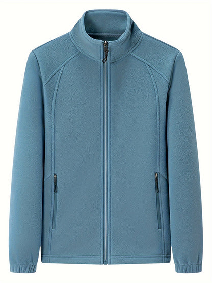 AS | Plyšová dámská outdoorová bunda se stojáčkem a dlouhými rukávy