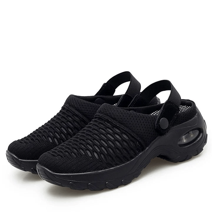 AS Dámské Air Cushion Platform Mesh Mules Sneaker Sandály