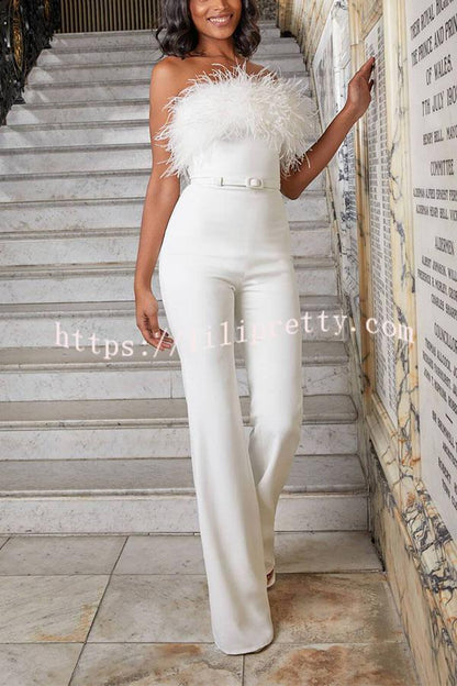 AS | Oblek s pírkem nahoře bez