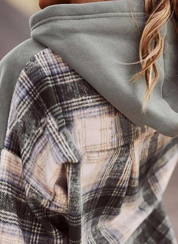 AS | Pohodlná patchworková mikina s dlouhými rukávy