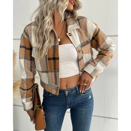 AS | Trendy kostkovaná bunda pro ženy