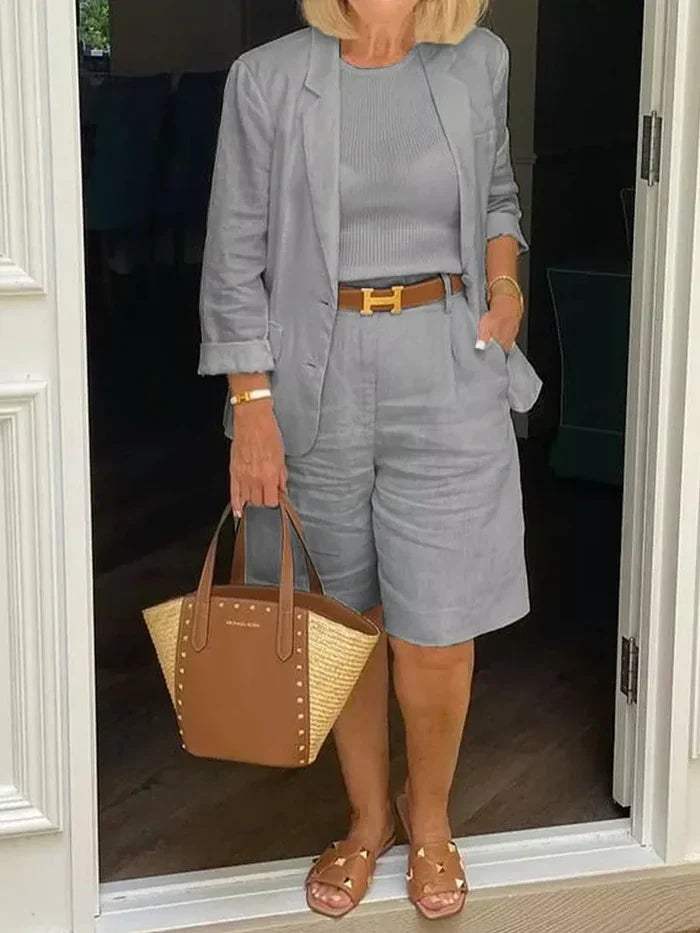 AS | Elegantní sako a šortky - Stylové - Ideální pro teplé dny