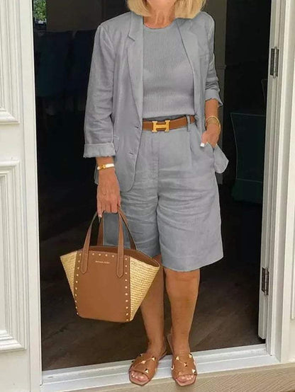 AS | Elegantní sako a šortky - Stylové - Ideální pro teplé dny