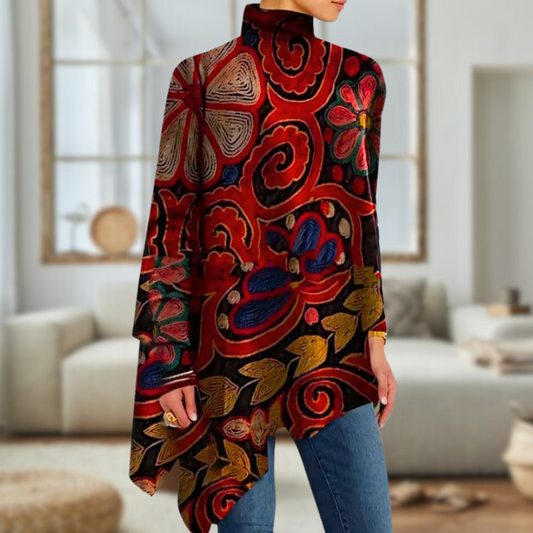 AS | Elegantní vzorovaný svetr ve vintage stylu
