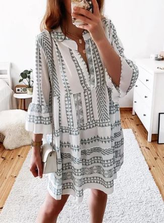 AS | Juliene - Šaty do půli těla s rozšířenými rukávy