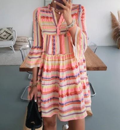 AS | Juliene - Šaty do půli těla s rozšířenými rukávy