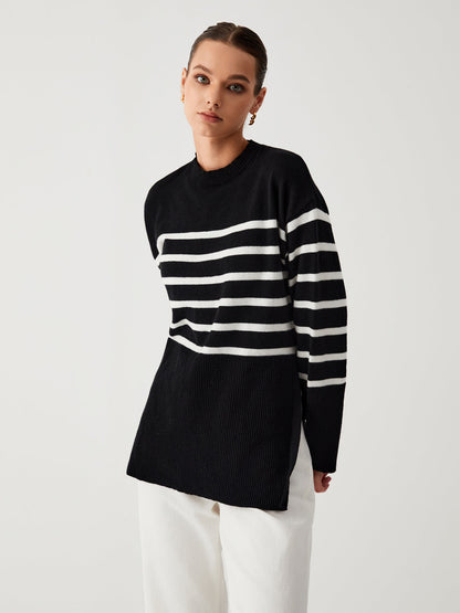 AS | Oversized svetr s pruhy