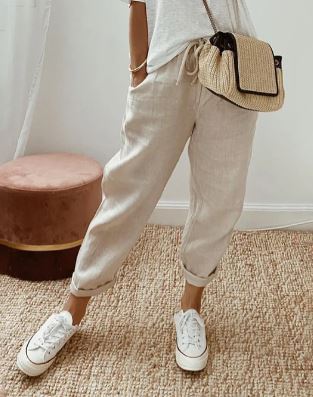 AS | Elegantní bavlněné kalhoty