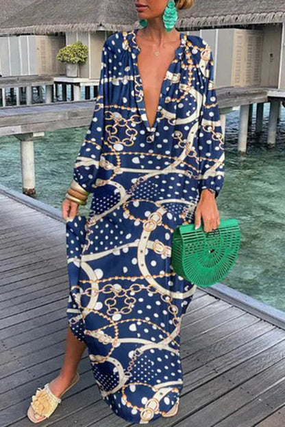 AS | Elegantní volné šaty s dlouhými rukávy