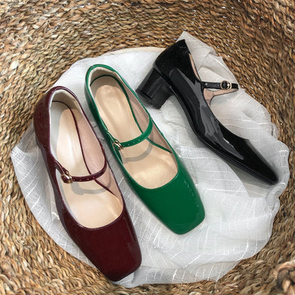 AS | Nízký podpatek mělké ústa kulaté Toe boty