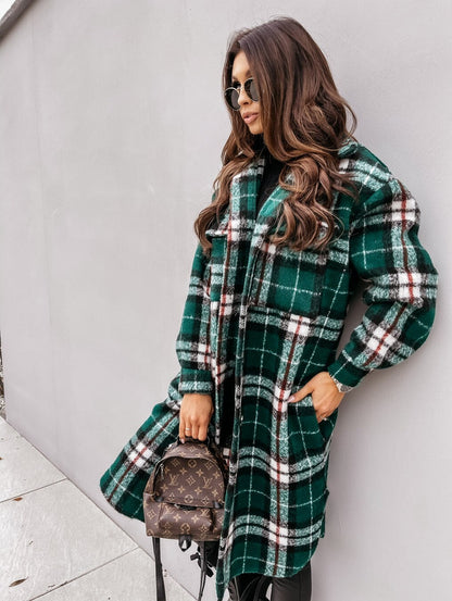 AS | Long Plaid Jacket™: Pro ženy