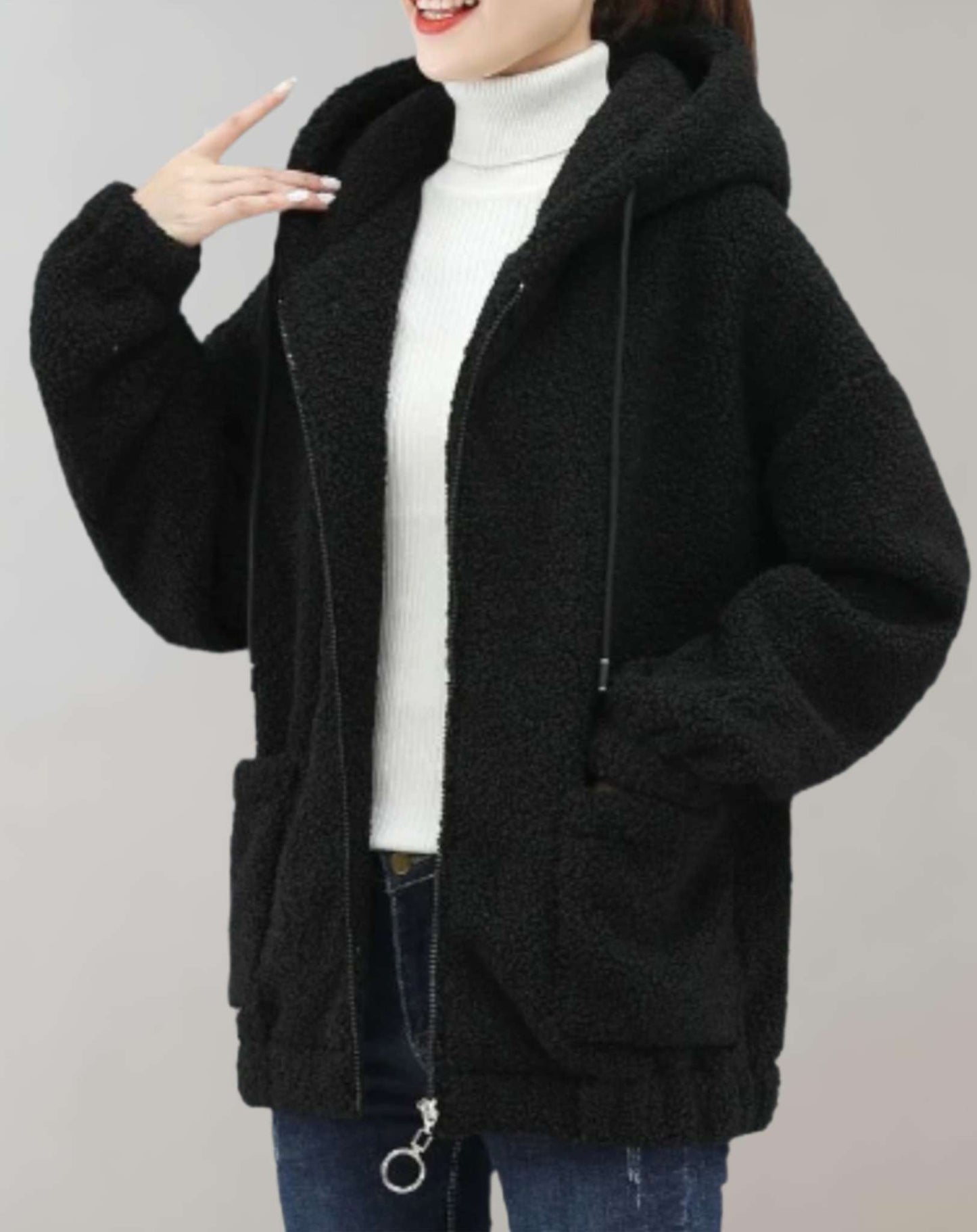 AS | Pohodlná plyšová bunda pro ženy