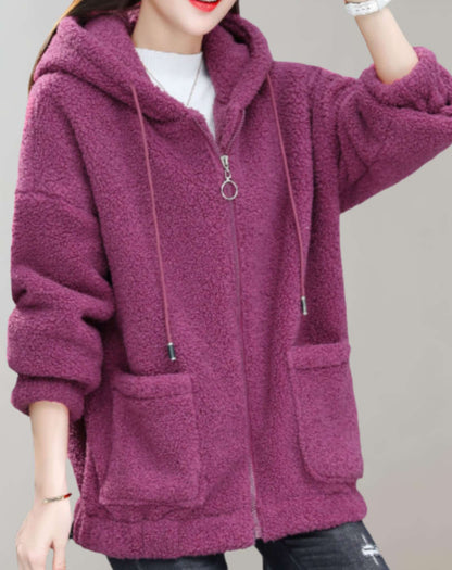 AS | Pohodlná plyšová bunda pro ženy