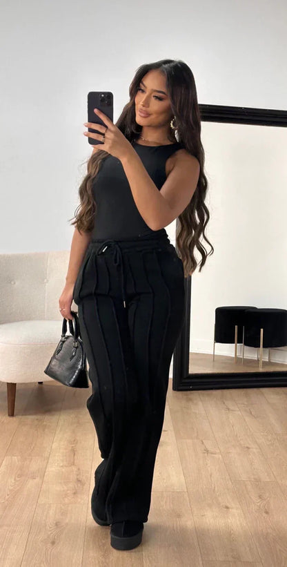 AS | Ležérní dámské kalhoty s širokými nohavicemi