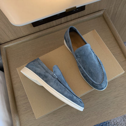AS | Pánská ležérní obuv Semišové mokasíny Slip On