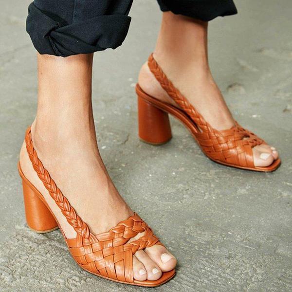 AS | Elegantní vysoké podpatky Vintage sandály