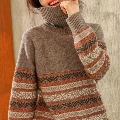AS | Elegantní svetr s vintage vzorem