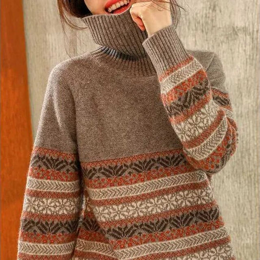 AS | Elegantní svetr s vintage vzorem