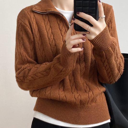 AS | Trendy svetr na zip