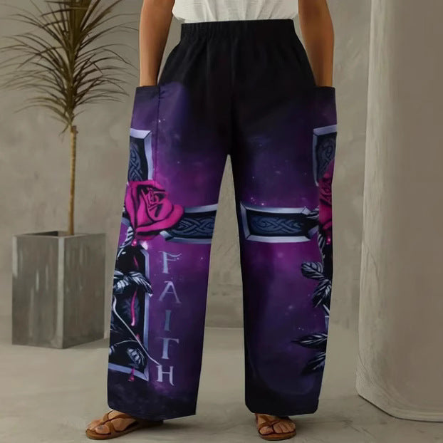 Vyleštěný a hravý Kalhoty