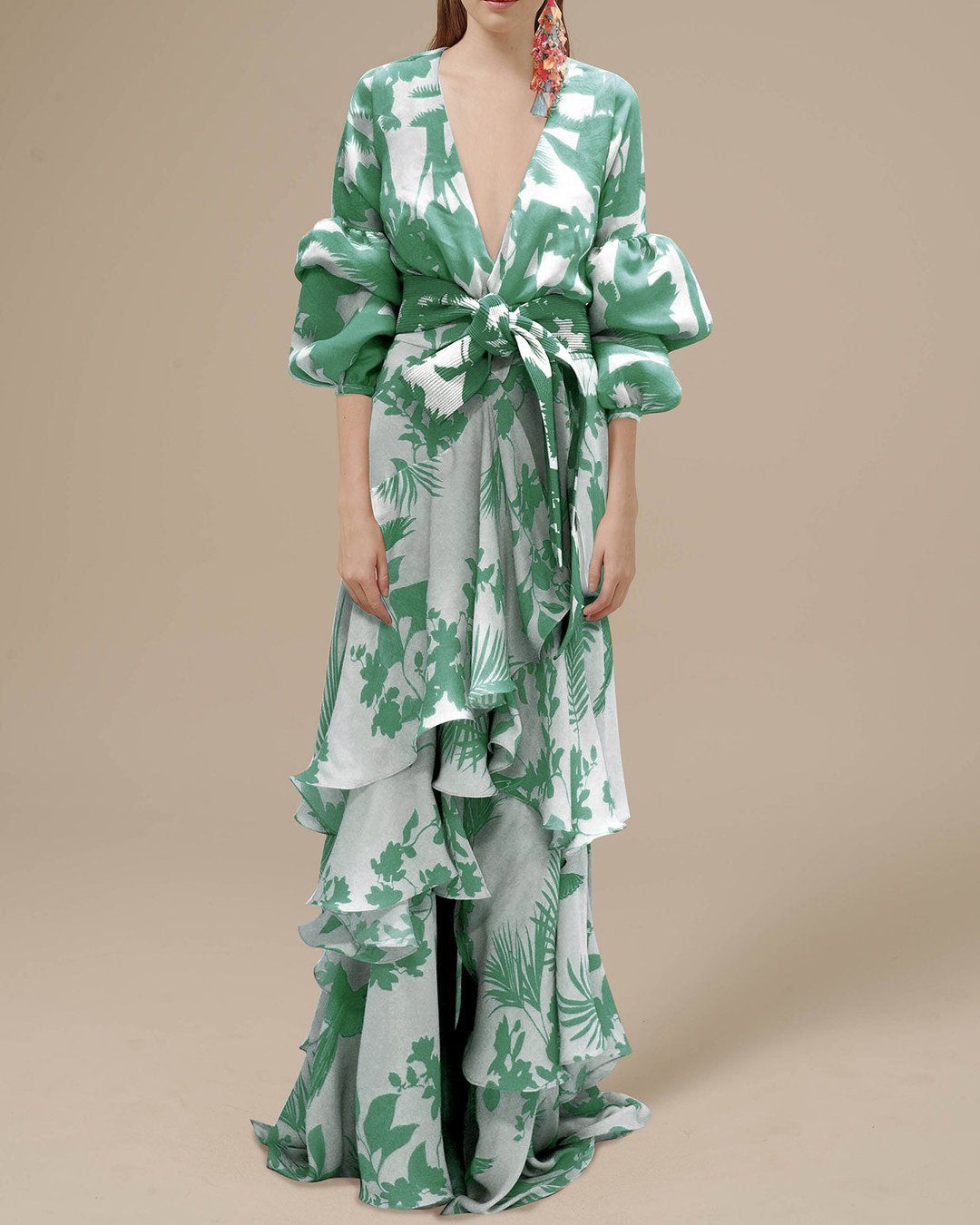 AS | Šifonové společenské šaty s potiskem