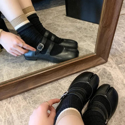 AS | Kožené boty s dělenou špičkou