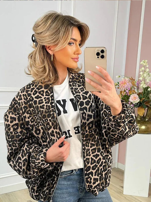 AS | Bunda Lanie s leopardím potiskem