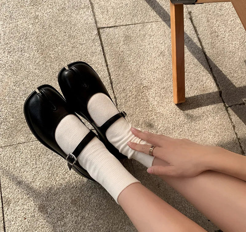 AS | Kožené boty s dělenou špičkou