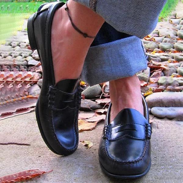 AS | Mokasíny Příležitostné byty Oxfords Slip On Round Toe mokasíny pro ženy