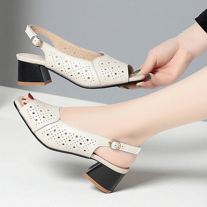 AS | Fishmouth Dámské sandály z pravé kůže