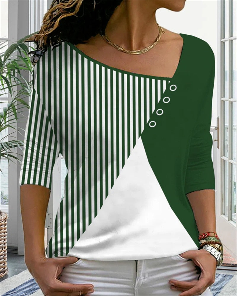 AB | MirtesShirt I Dámské tričko s výstřihem do V