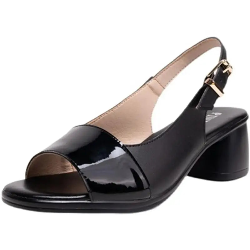 AS | Kožené dámské sandály na vysokém podpatku