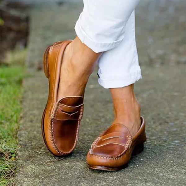 AS | Mokasíny Příležitostné byty Oxfords Slip On Round Toe mokasíny pro ženy