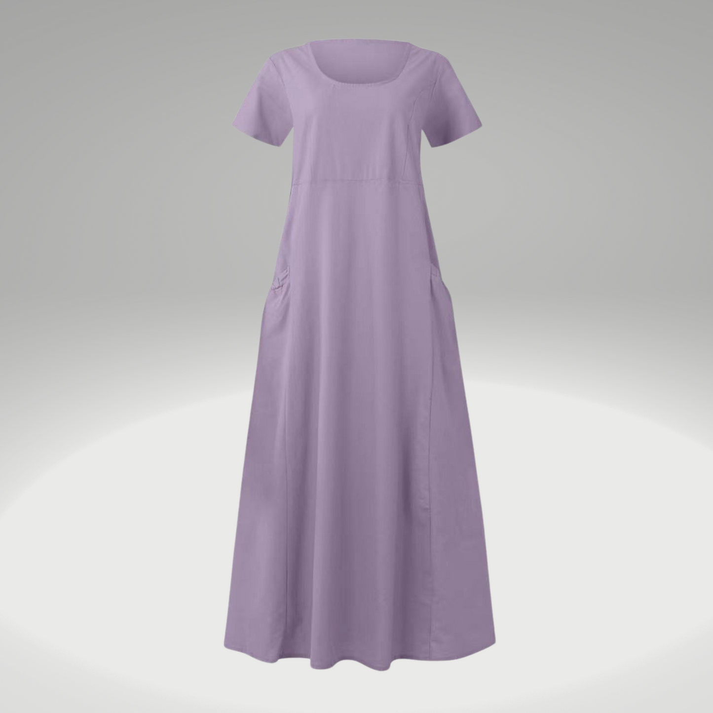 AS | Jednoduché šaty s volnými kapsami, vyrobené z bavlny a lnu