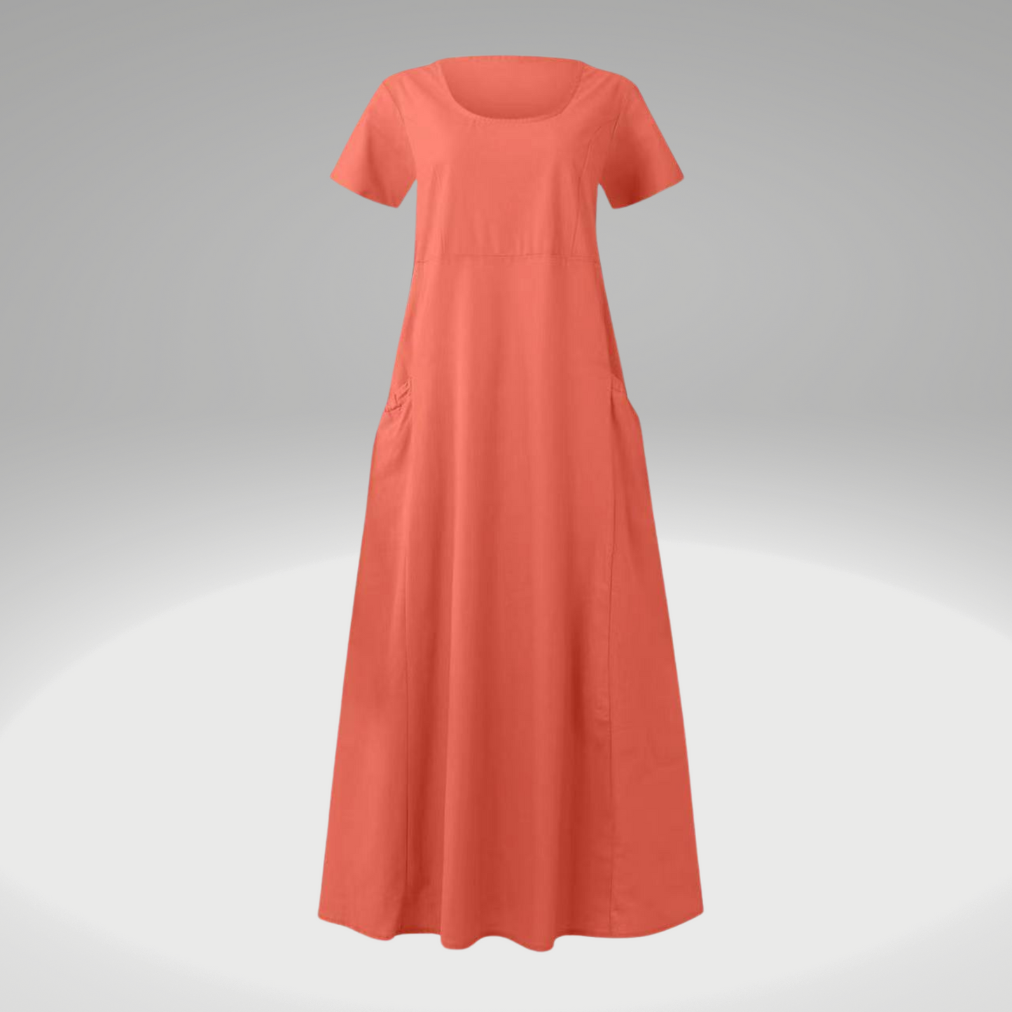 AS | Jednoduché šaty s volnými kapsami, vyrobené z bavlny a lnu