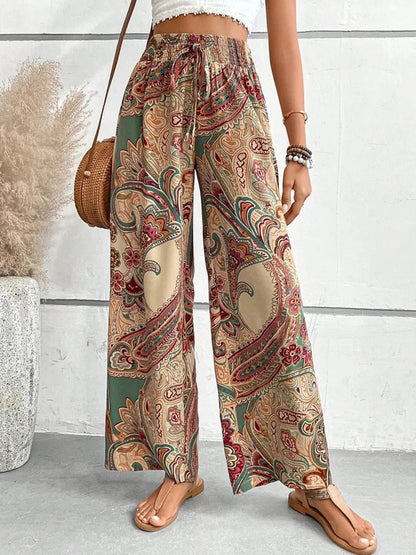 AS | Boho kalhoty s vysokým pasem