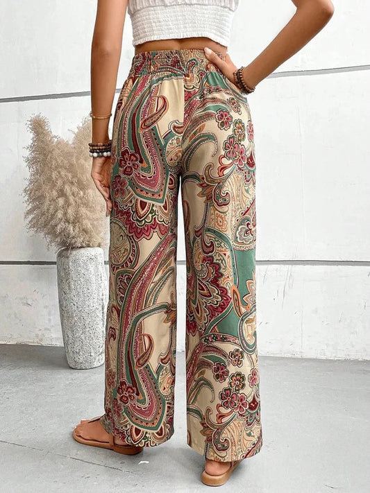 AS | Boho kalhoty s vysokým pasem