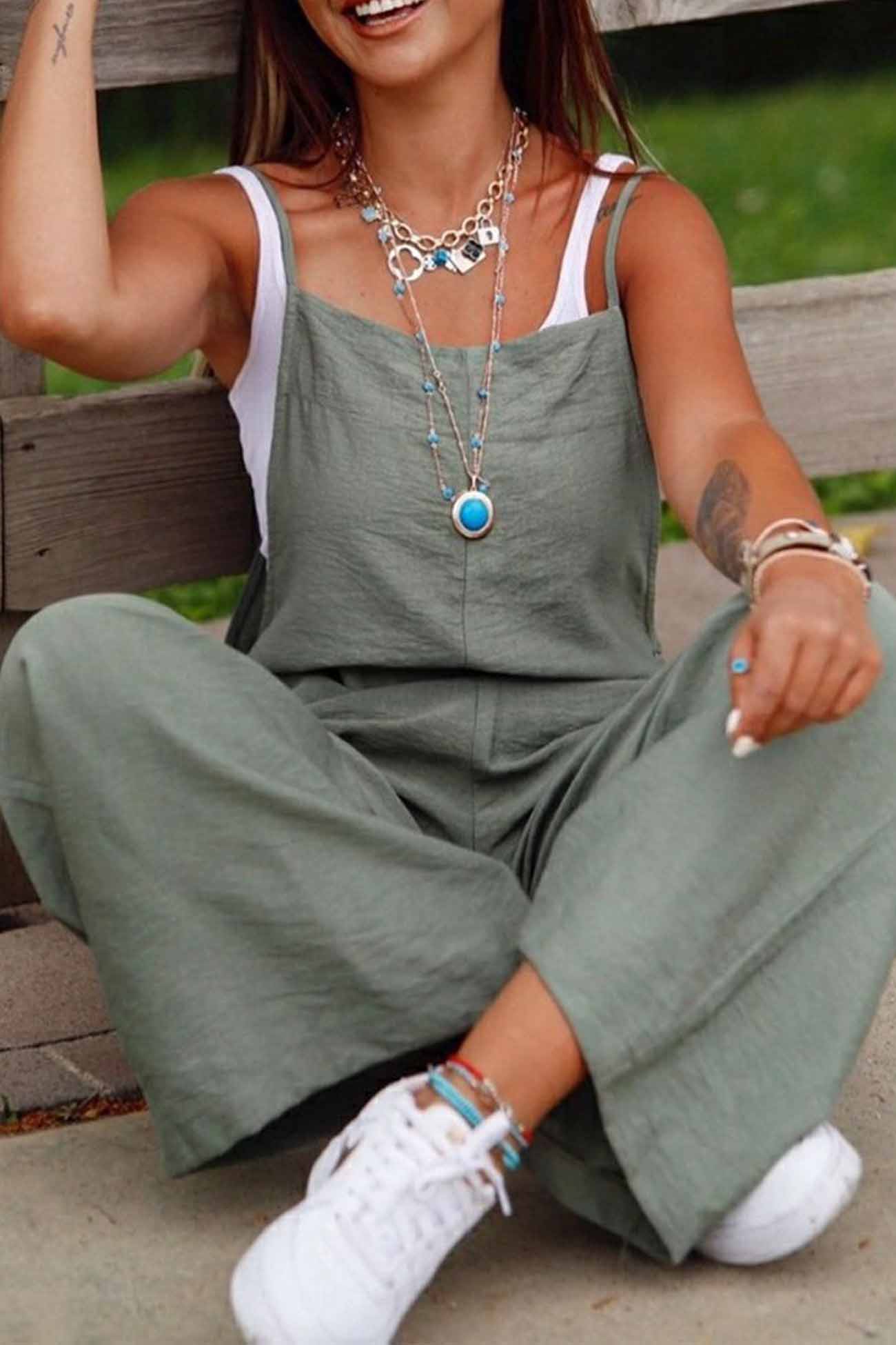 AS | Jednobarevné kombinézy s širokými nohavicemi