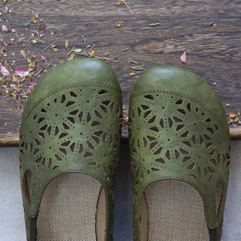 AS | Pohodlné retro duté letní byty s kulatou špičkou