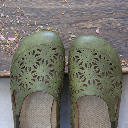 AS | Pohodlné retro duté letní byty s kulatou špičkou