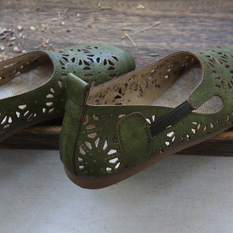 AS | Pohodlné retro duté letní byty s kulatou špičkou