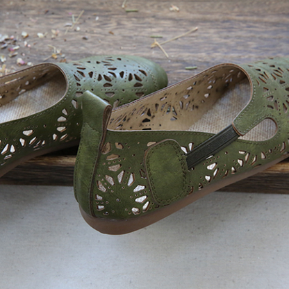 AS | Pohodlné retro duté letní byty s kulatou špičkou