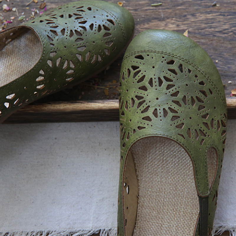 AS | Pohodlné retro duté letní byty s kulatou špičkou