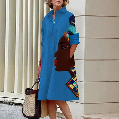 AS | Kvalitní šaty s límečkem a vzorem