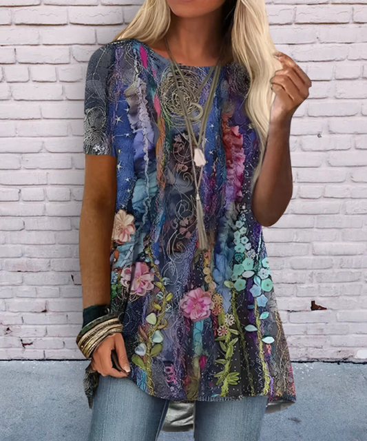 AS | Košile s potiskem inspirovaným boho stylem