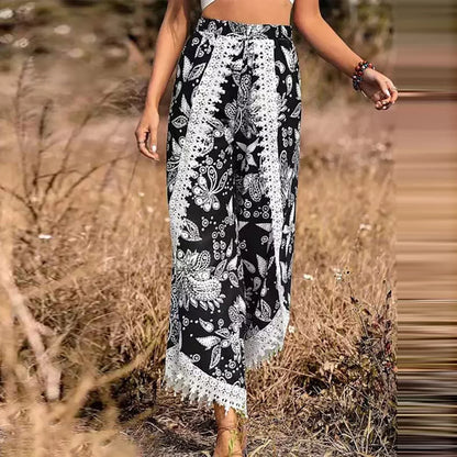 AS | Elegantní krajkové kalhoty