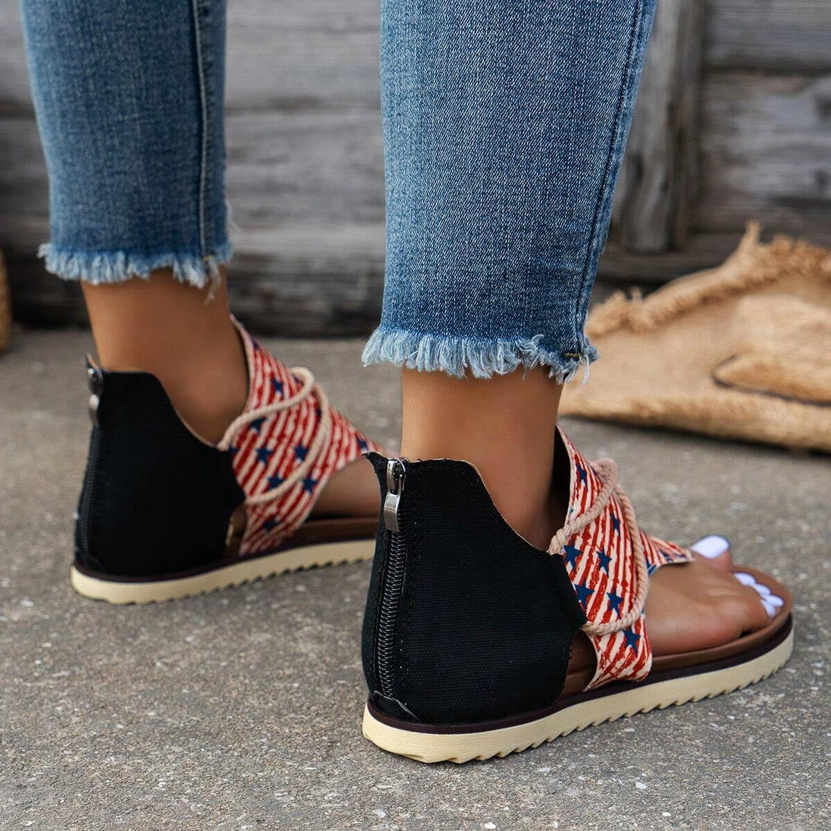 AS | Nové plážové sandály s potiskem na zip