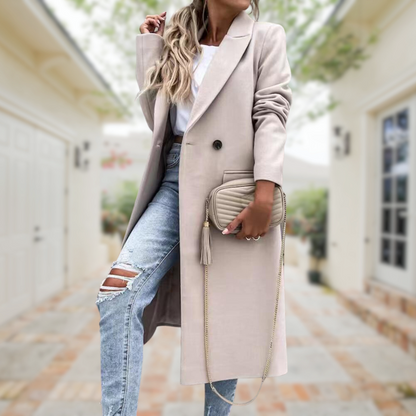 AS | Elegantní a stylový dlouhý kabát
