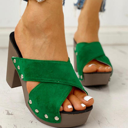 AS | sandály s blokovým podpatkem Peep Toe